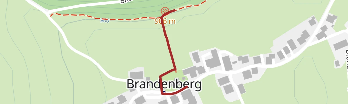 Route map: Spaziergang zur Plattform (barrierefrei)